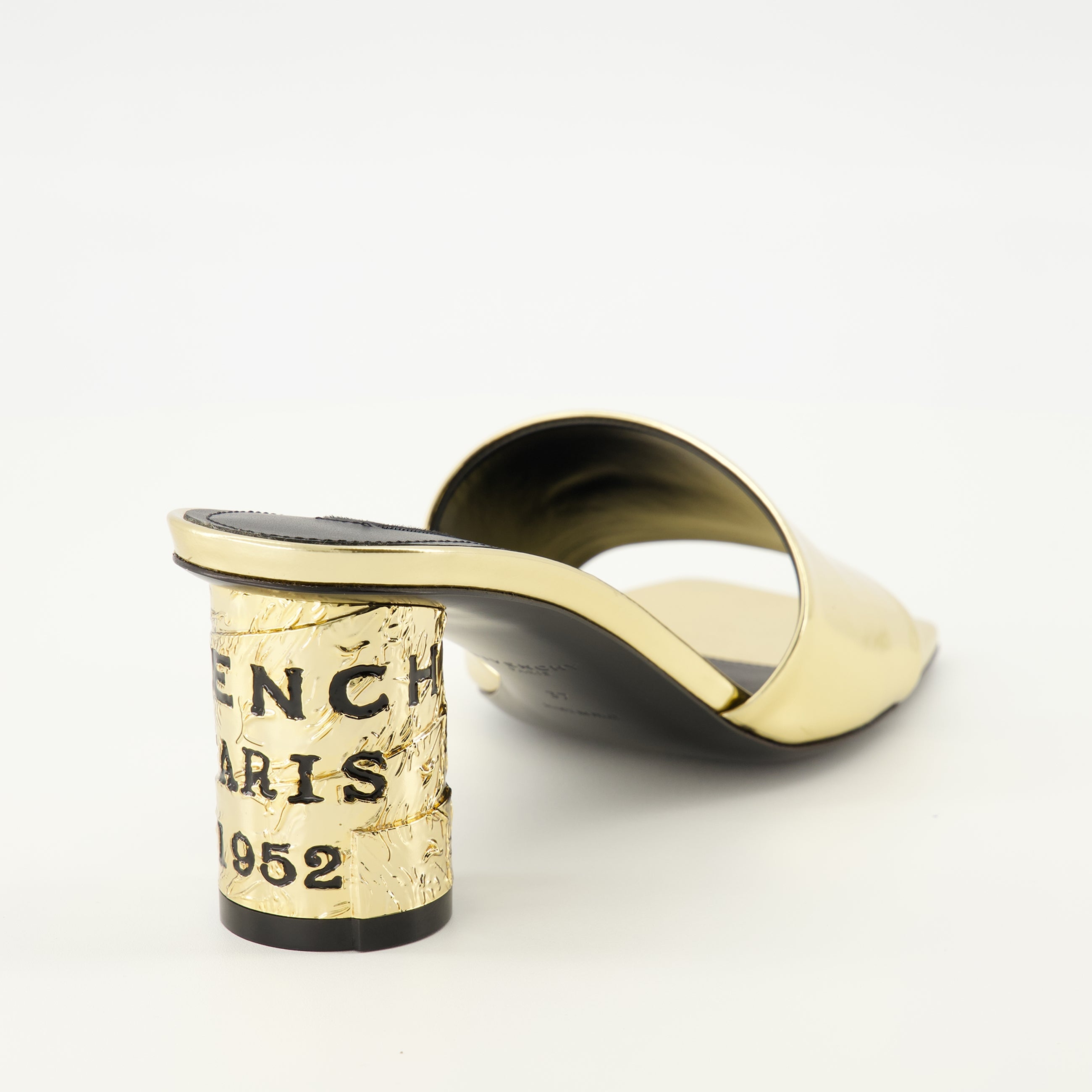 지방시 테이프 미러 효과 힐 샌들