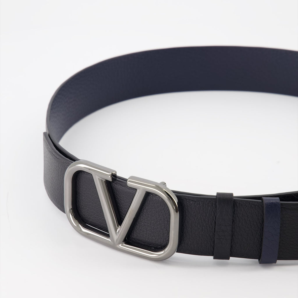 reversible belt, VLogo belt, Valentino accessories, men's fashion, calfskin belt