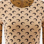Image of Jersey Moon Long Combination by Marine Serre for Women - Season Autumn-Winter 2025 - Detail View 1