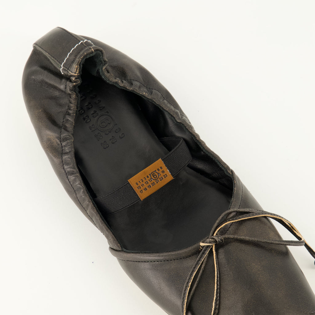 Ballerine in Pelle con Punta Quadrata