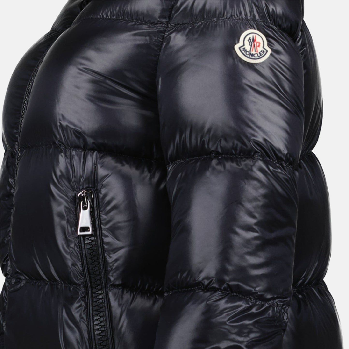 down jacket, Moncler, nylon jacket, black jacket, luxury outerwear