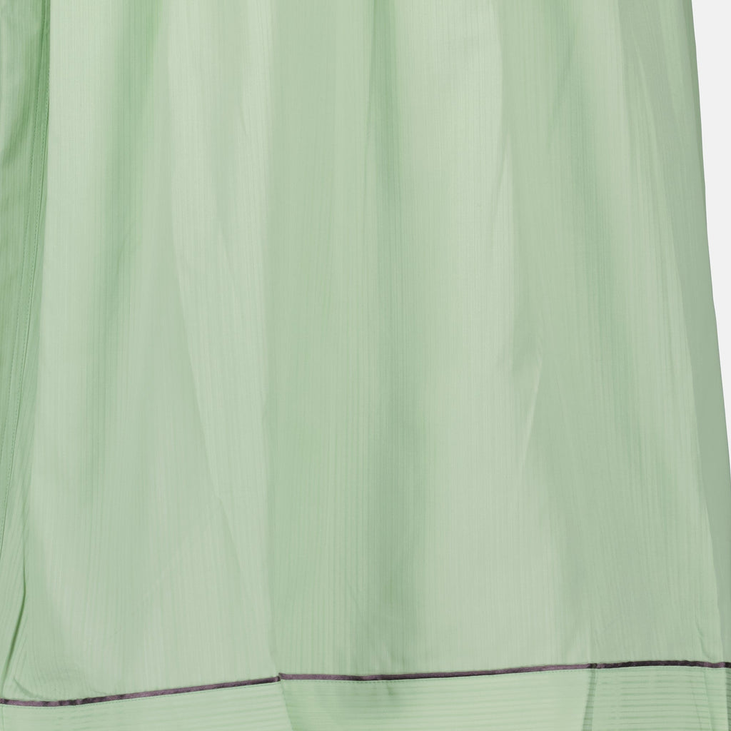 Prada skirt, green midi skirt, cotton skirt, Autumn-Winter 2025, designer skirt