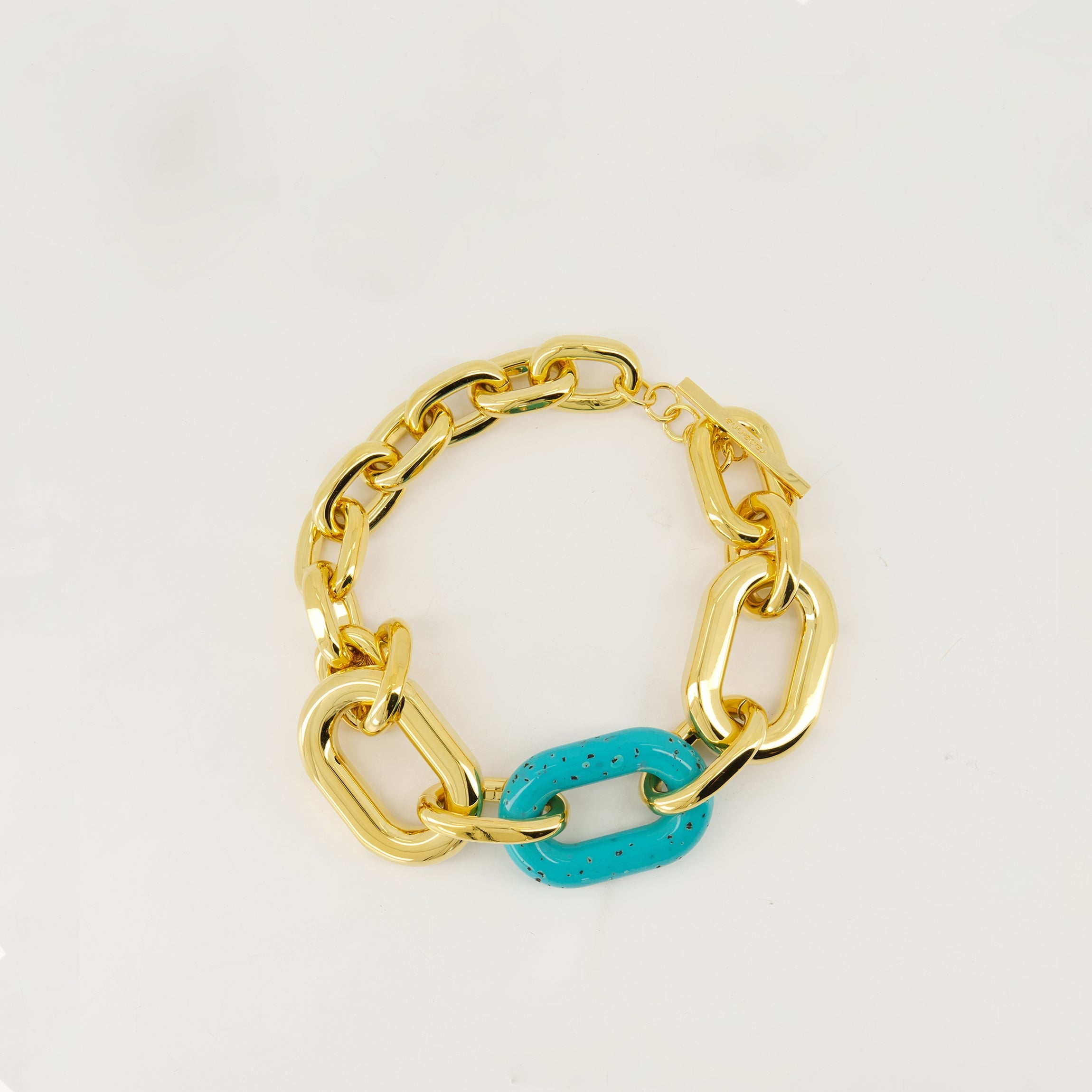 necklace, Rabanne, turquoise jewelry, statement accessory, brass necklace