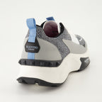 True Act sneakers, grey fabric sneakers, luxury sneakers, rubber sole sneakers, designer sneakers