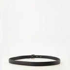 Image of Cassandre Fine Black Belt by Saint Laurent for Women - Season Autumn-Winter 2025 - Back View