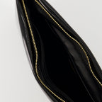 clutch bag, patent clutch, black handbag, Saint Laurent accessory, designer clutch