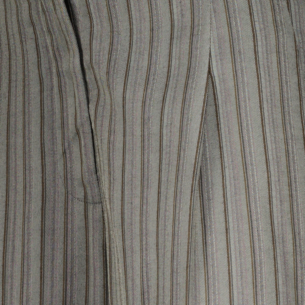Image of Reyer Striped Gray Pants by Christopher Esber for Women - Season Spring-Summer 2026 - Detail View 2