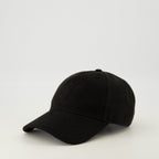 Image of Logo Denim Cap by Saint Laurent for Men - Season Spring-Summer 2026 - Back View