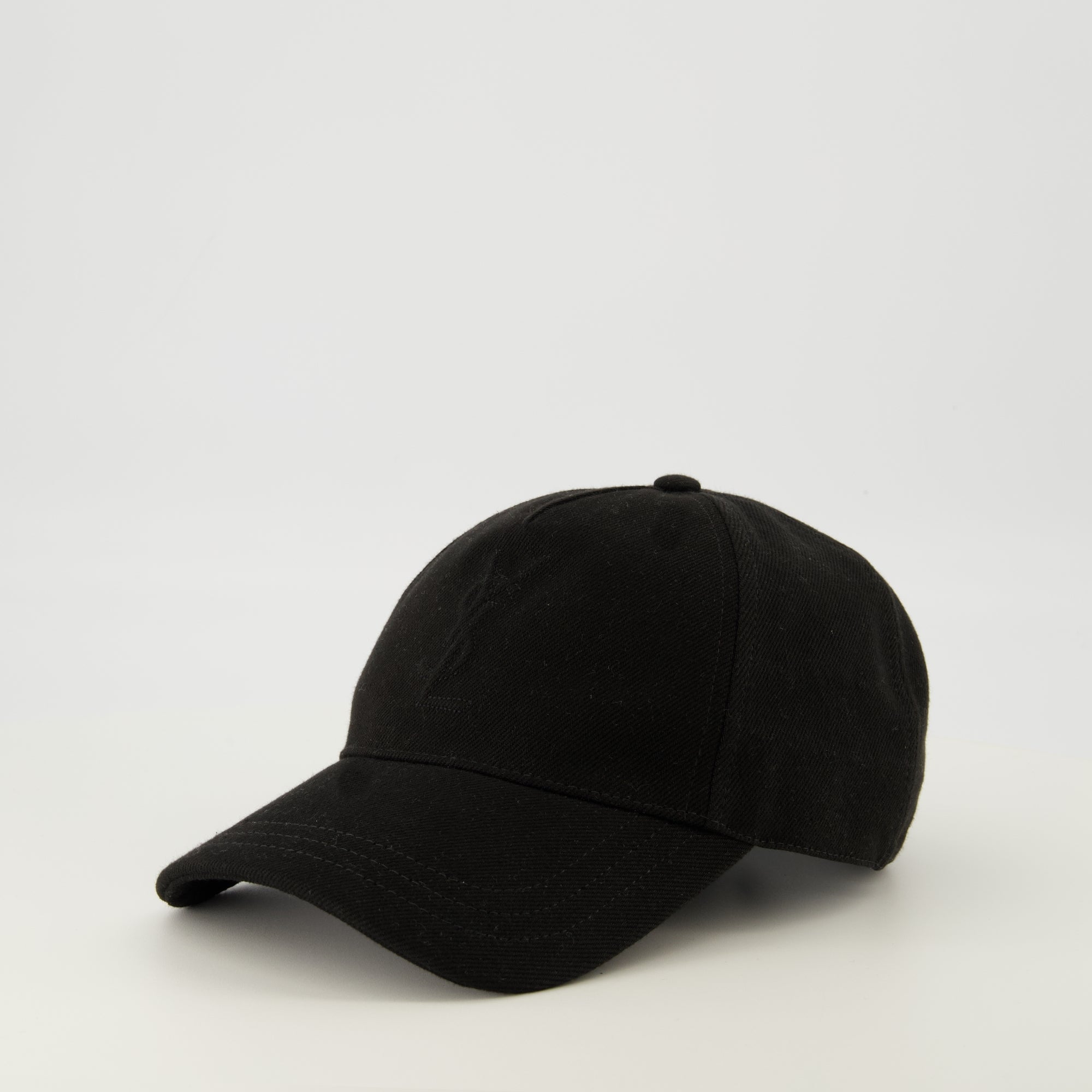 Image of Logo Denim Cap by Saint Laurent for Men - Season Spring-Summer 2026 - Back View