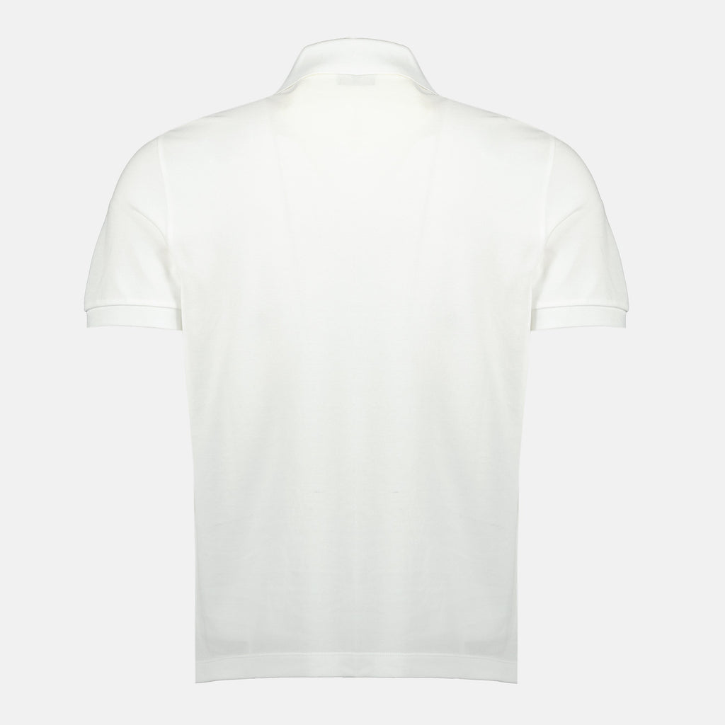 フェンディのメンズ用ホワイトピケコットンポロの画像 - シーズン春夏2026 - 後ろ側のビュー