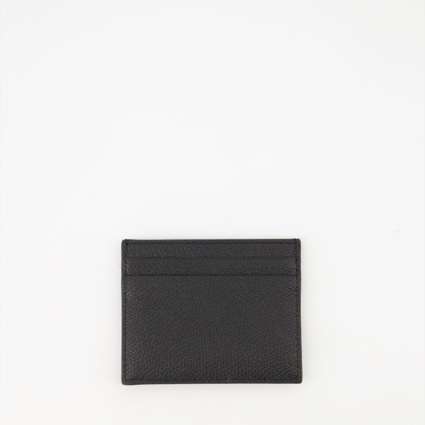 VLogo card holder, black leather cardholder, Valentino Garavani accessory, designer card holder, luxury leather wallet