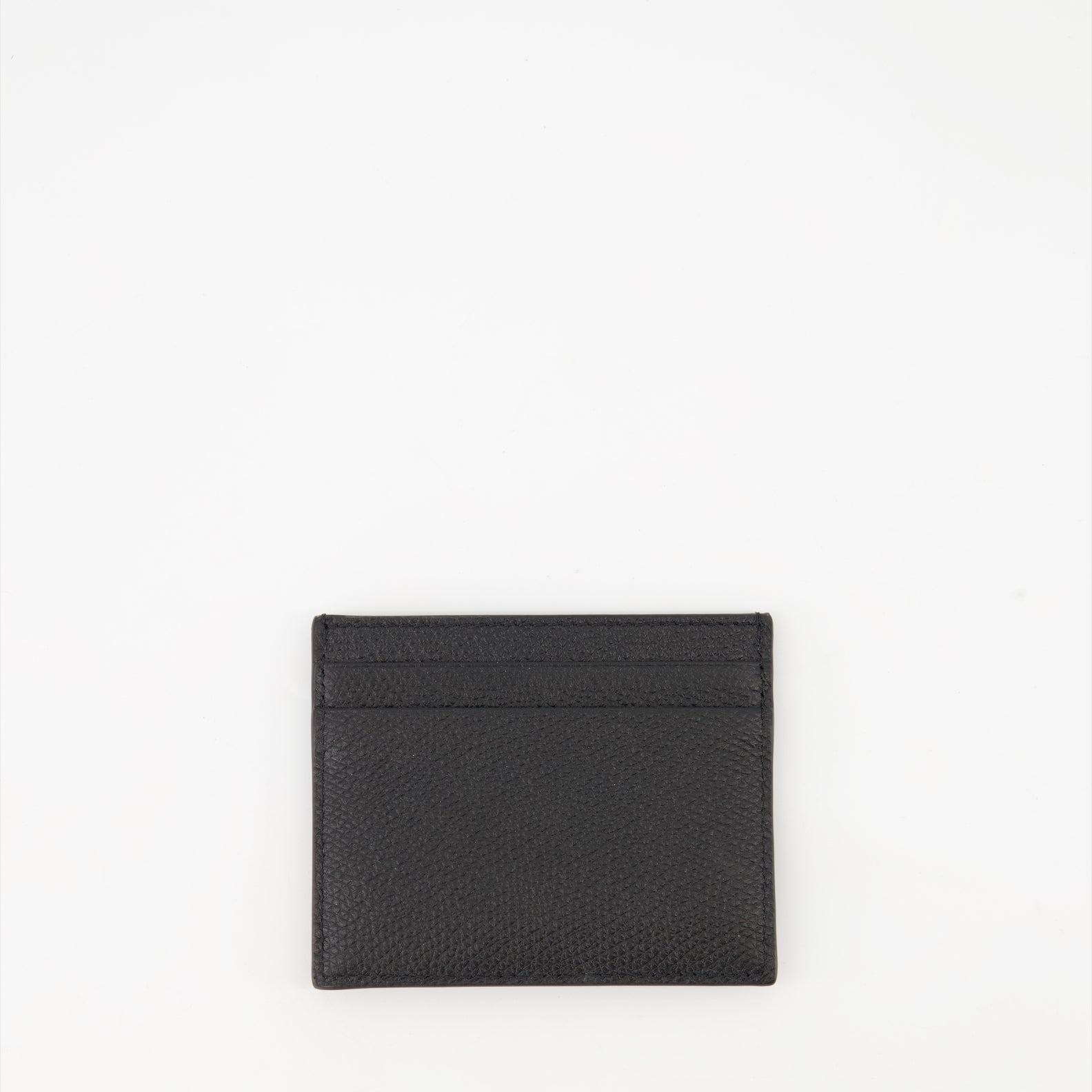 VLogo card holder, black leather cardholder, Valentino Garavani accessory, designer card holder, luxury leather wallet