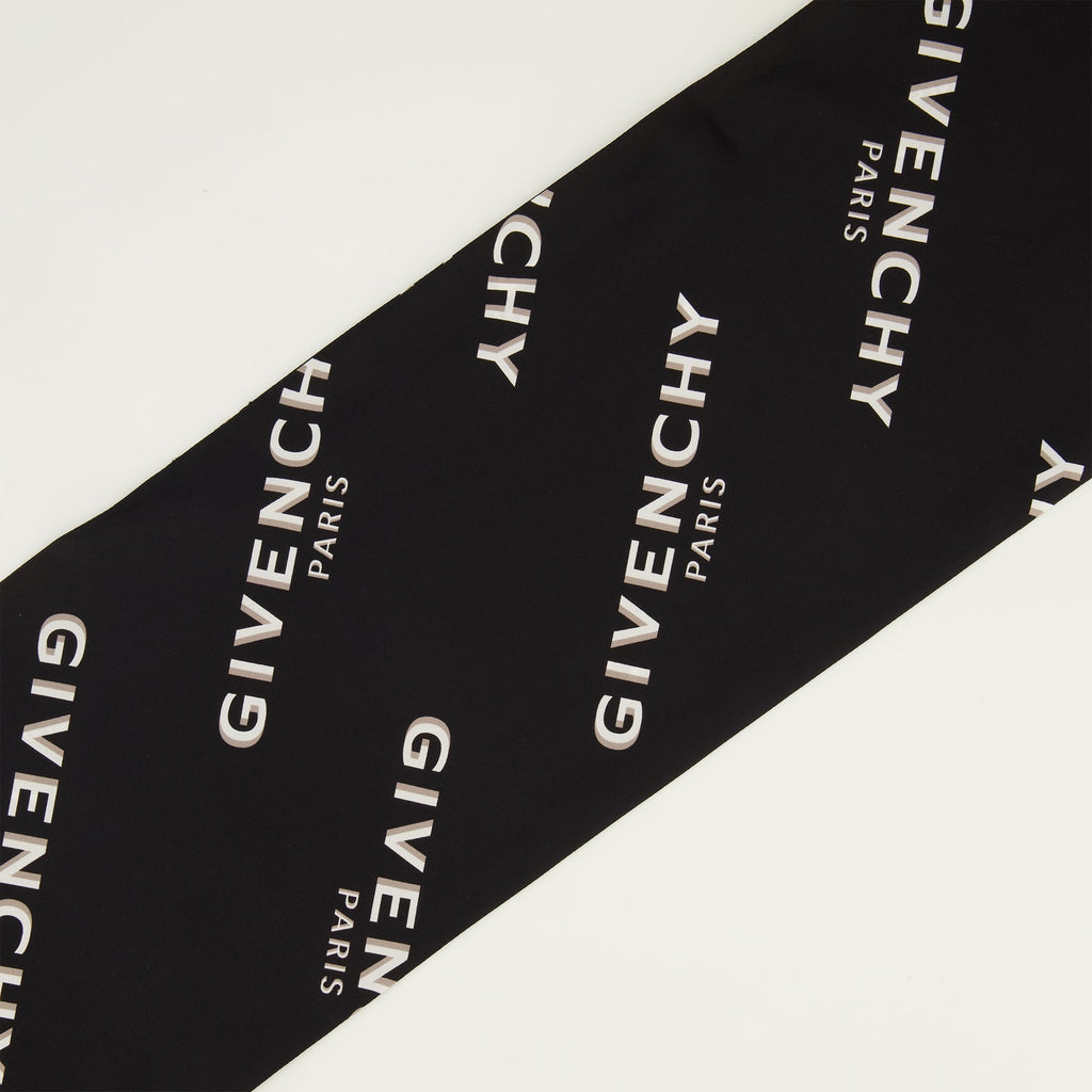 Maxi Schal aus Seide Shadow Noir