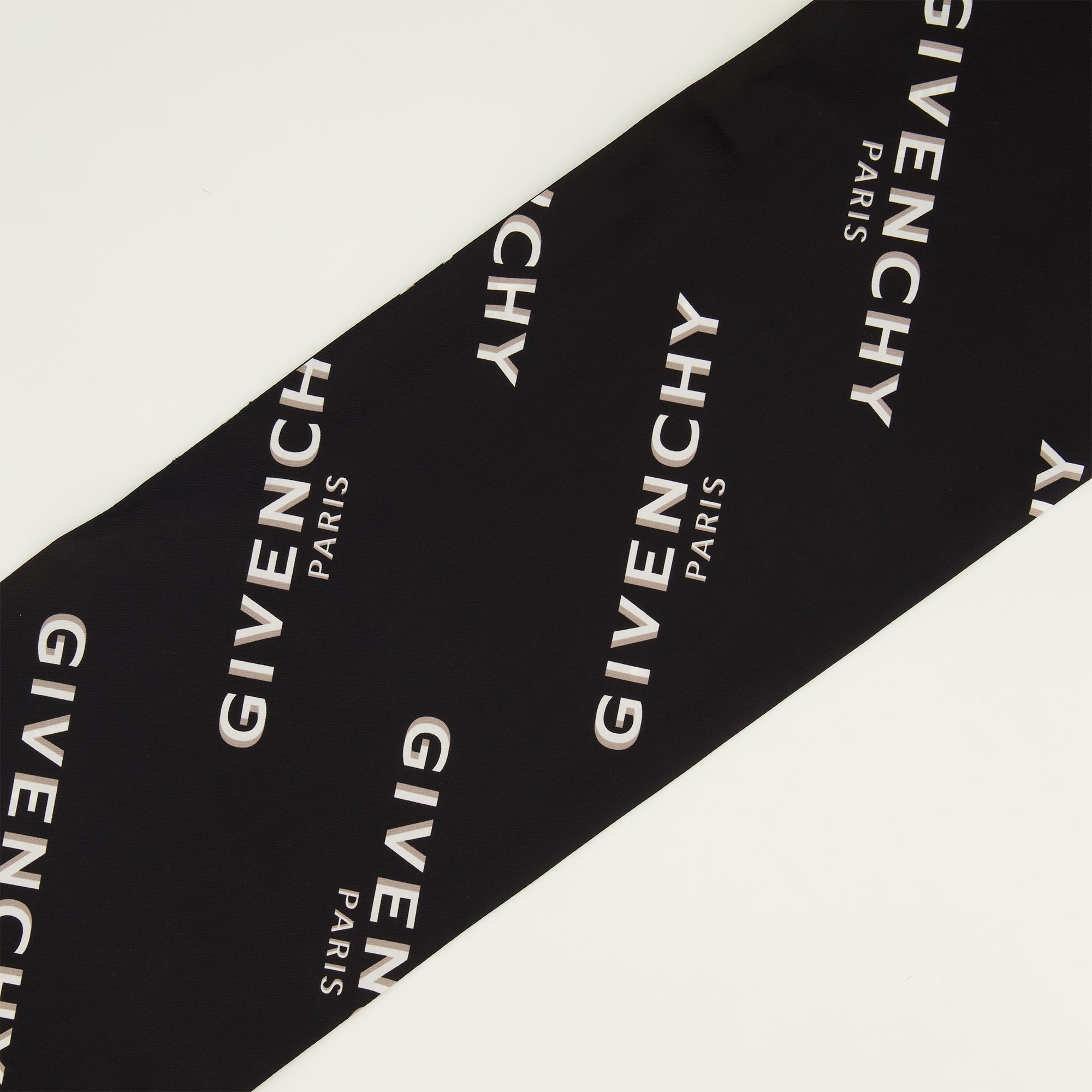 Maxi Bandeau en Soie Shadow Noir