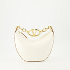 VLogo Moon Hobo Bag, Valentino Garavani Bag, White Leather Hobo, Designer Handbags, Luxury Accessories