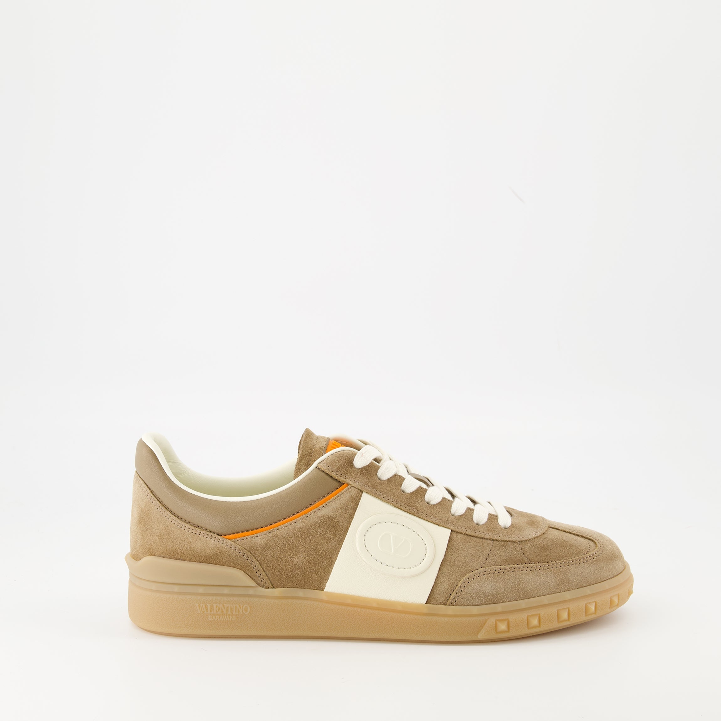 Valentino Garavani Sneakers, UpVillage Sneakers, Luxury Sneakers, Brown Suede Sneakers, Men's Footwear