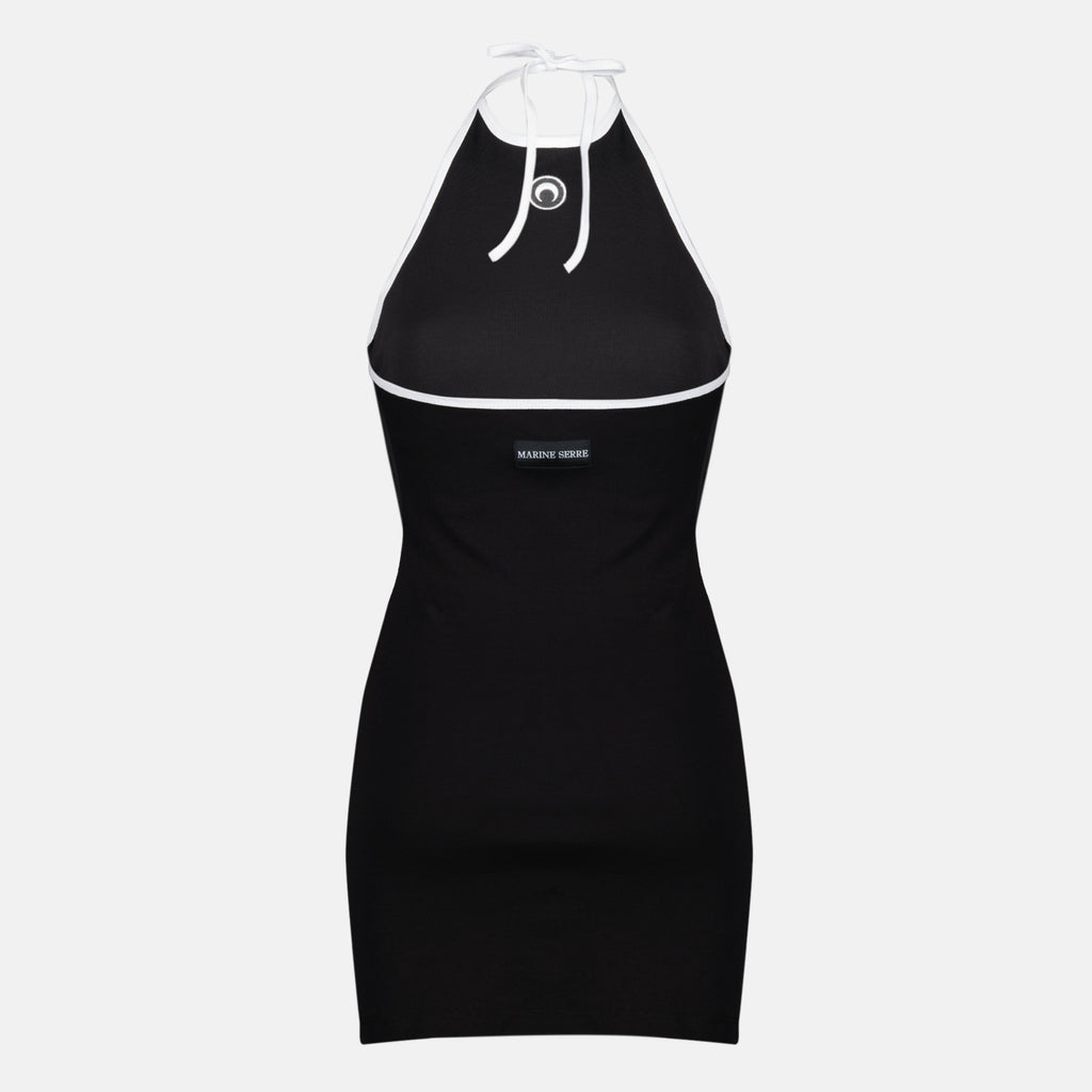 ショートムーンバックレスドレス