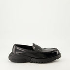 combat moccasins, glossy leather shoes, men's footwear, autumn-winter shoes, almond toe moccasins