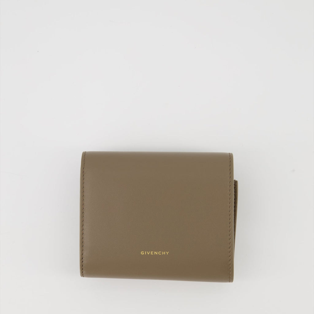 Givenchy wallet, leather wallet, 4G collection, luxury accessories, brown leather wallet