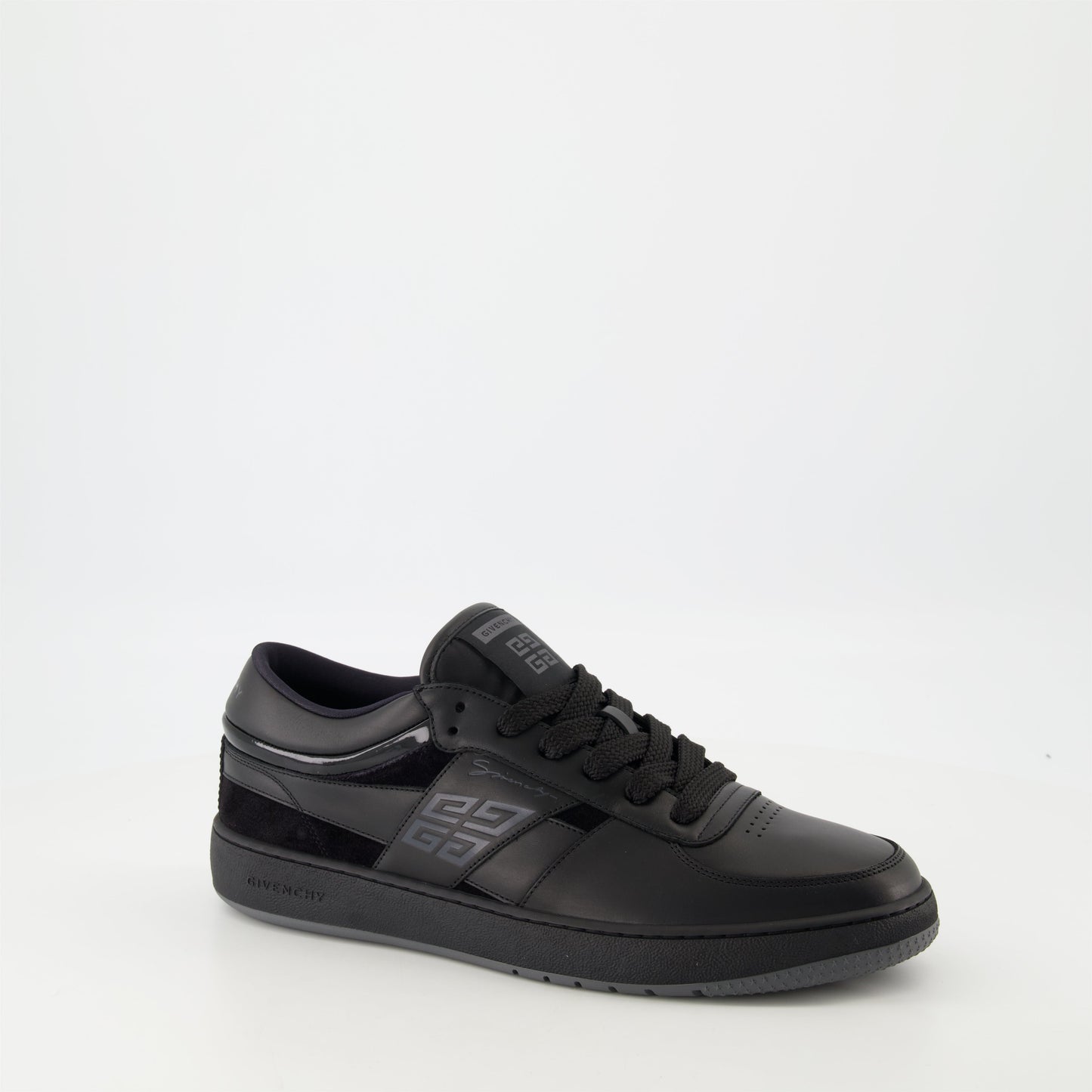 G Move sneakers, Givenchy shoes, black leather sneakers, luxury footwear, suede sneakers