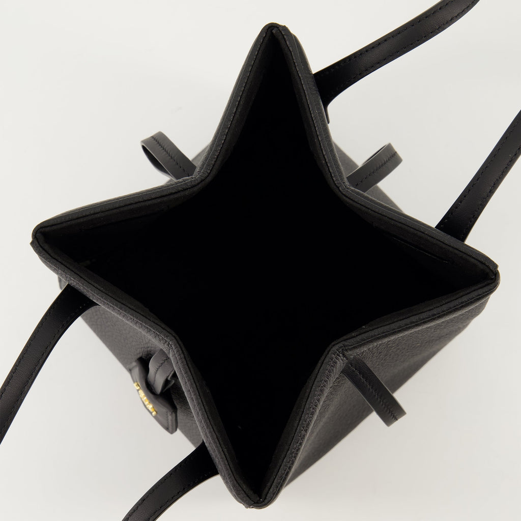 Fendi Origami Mini, black leather bag, luxury accessories, chic handbag, elegant design