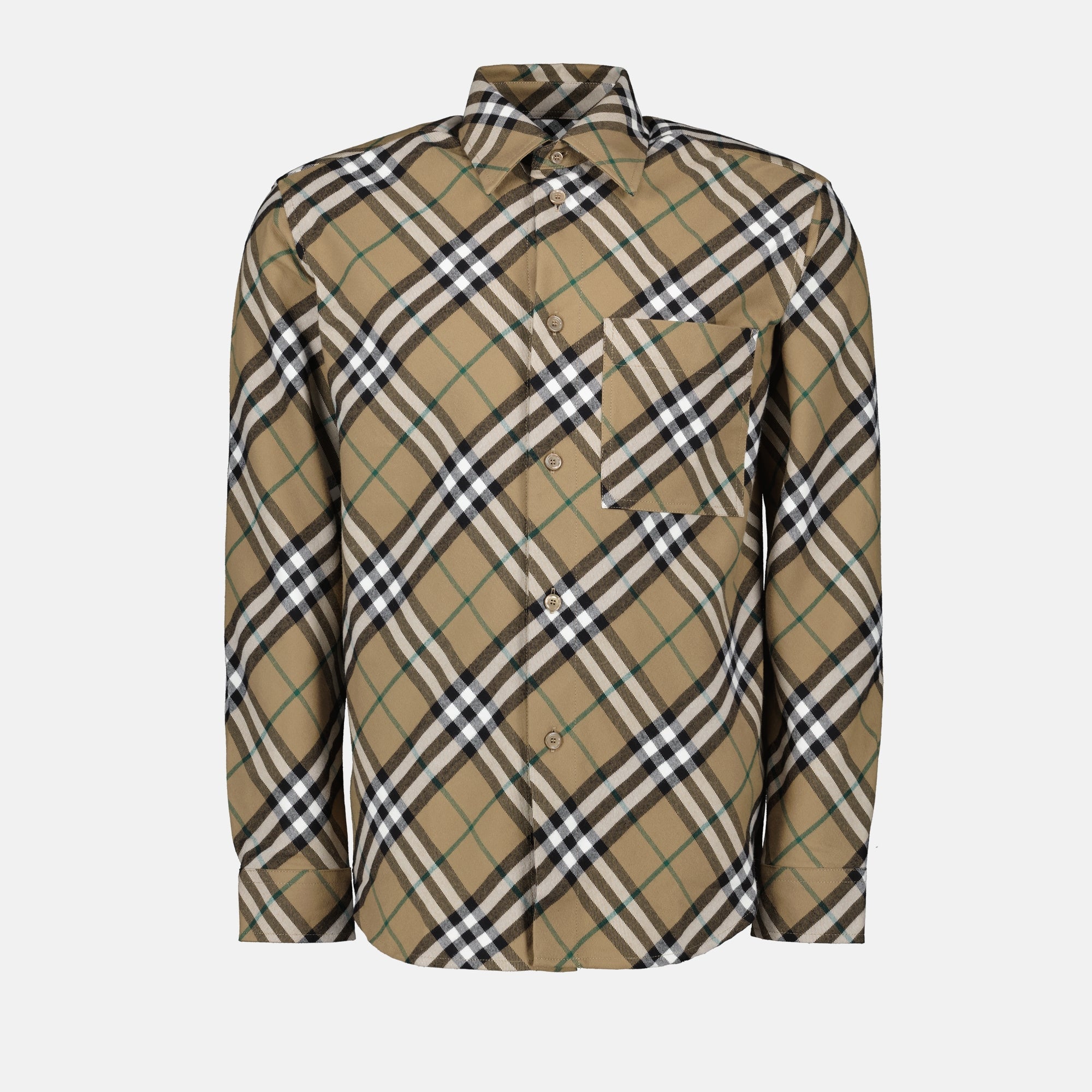 Brown Check Shirt Burberry Men WE IN STYLE - Main Image
