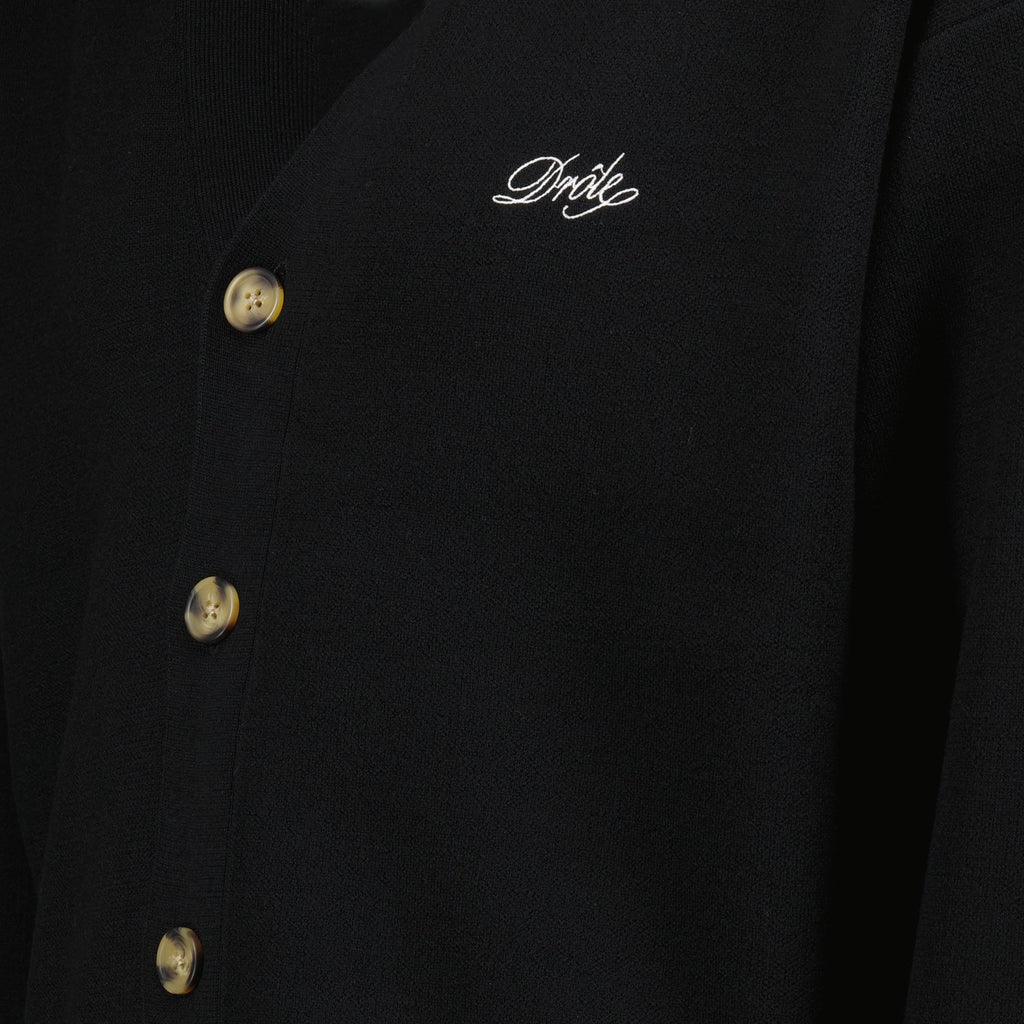 ドロール・ド・ムッシュの男性用の取り外し可能な袖を持つブラックカーディガンの画像 - シーズン春夏2025 - 商品詳細ビュー 2