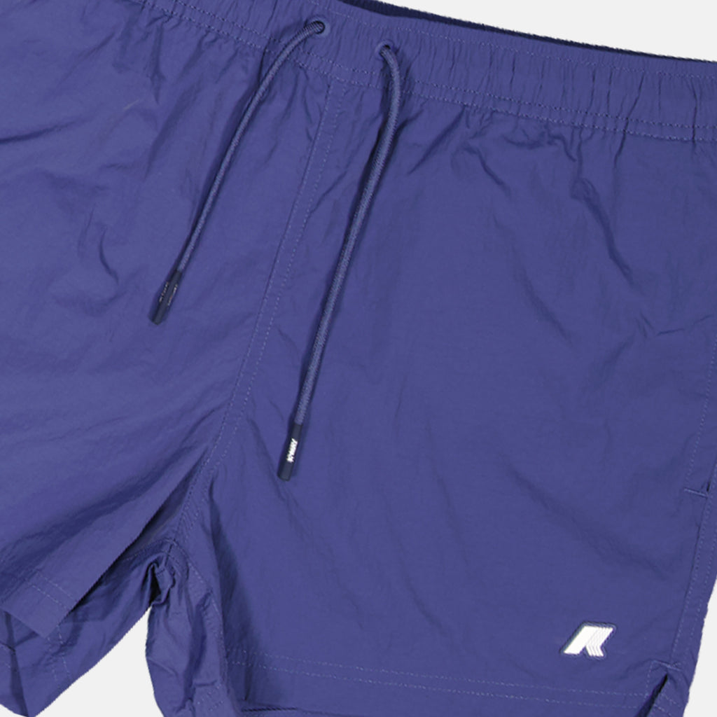 swim shorts, navy blue, quick-drying fabric, seaside wear, summer fashion