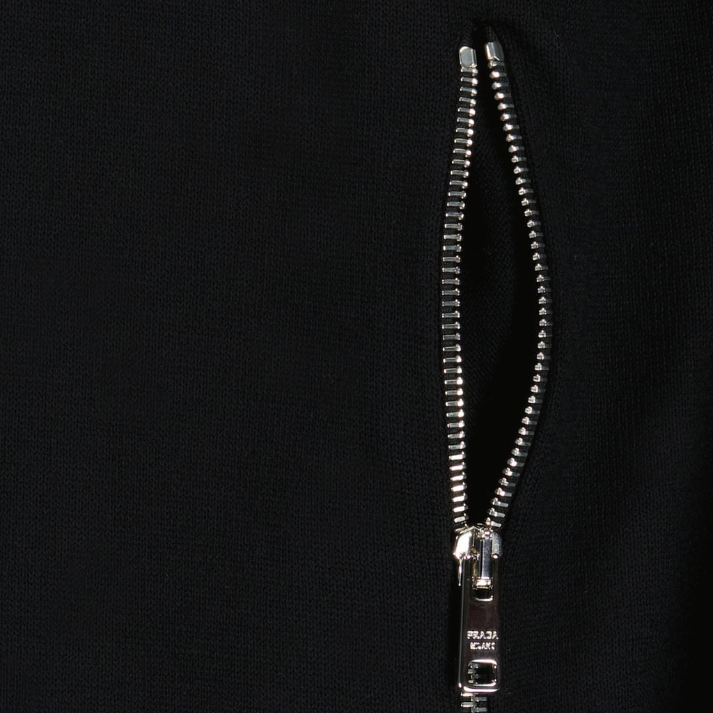 Image of Re-Nylon and Wool Bomber Jacket by Prada for Men - Season Autumn-Winter 2024 - Product detail view 5