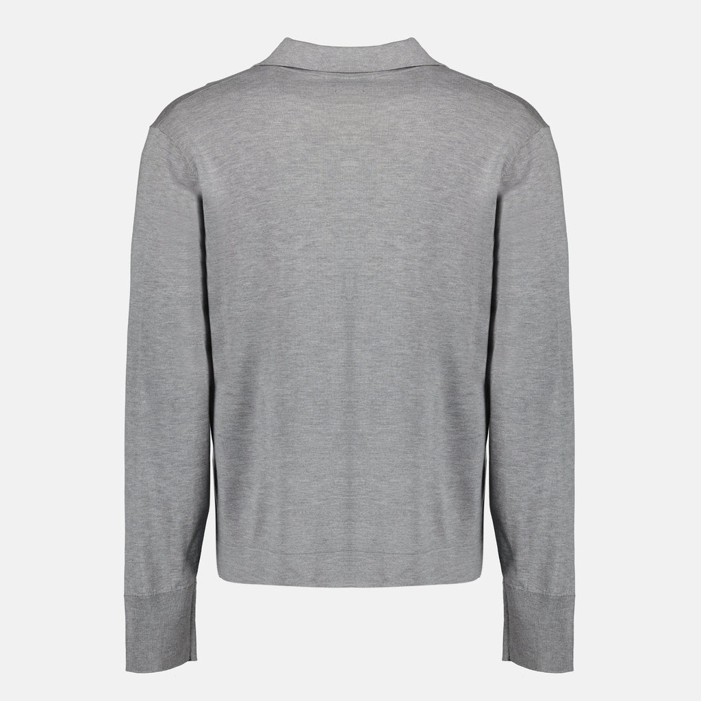 Bilde av Polo Simone Gray fra Officine Générale for Menn - Sesong Vår-Sommer 2026 - Bakview