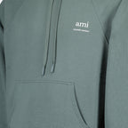 Signature Hoodie, Water Green Hoodie, Organic Cotton Hoodie, Ami Paris Hoodie, Fall-Winter Hoodie