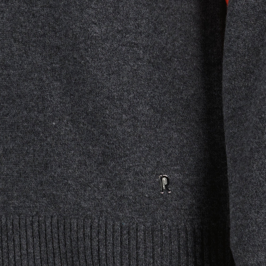 bi-color pullover, Rabanne knitwear, wool cashmere blend, Autumn-Winter 2025, elegant pullover