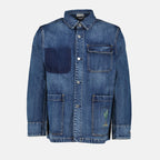 Dior denim jacket, luxury denim, blue denim jacket, Dior Autumn-Winter 2024, premium denim outerwear