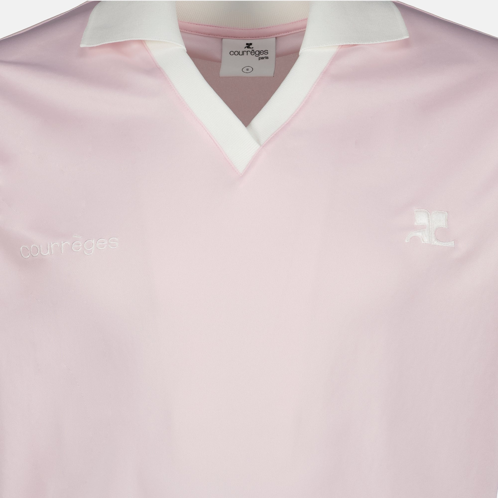 Image of Sport T-Shirt AC Rose de Courrèges by Courrèges for Men - Season Spring-Summer 2026 - Detail View 1