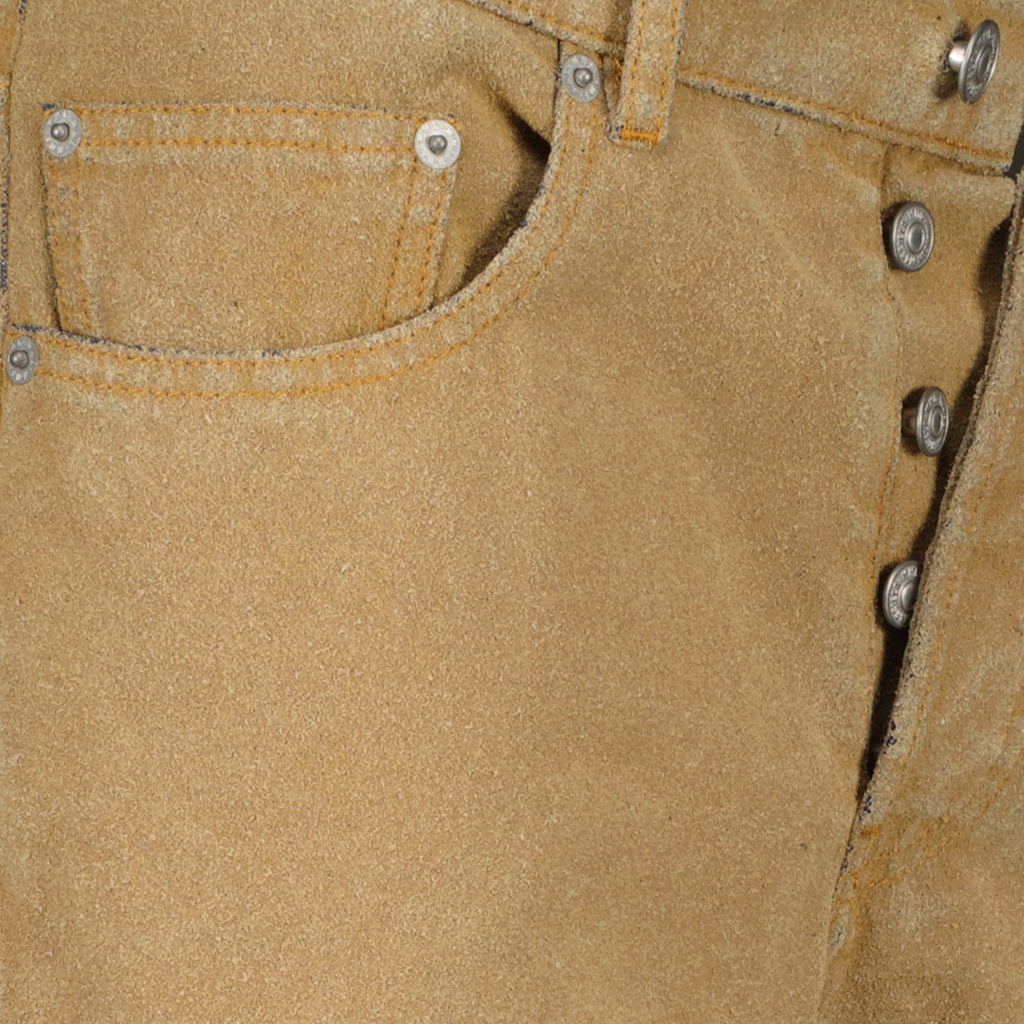 Image of Beige Wide-Leg Jeans by Mm6 for Women - Season Spring-Summer 2026 - Product detail view 3