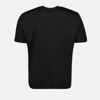 Imagem de uma T-shirt preta com decote redondo da Diesel para homens - Temporada Outono-Inverno 2024 - Vista Detalhe 2