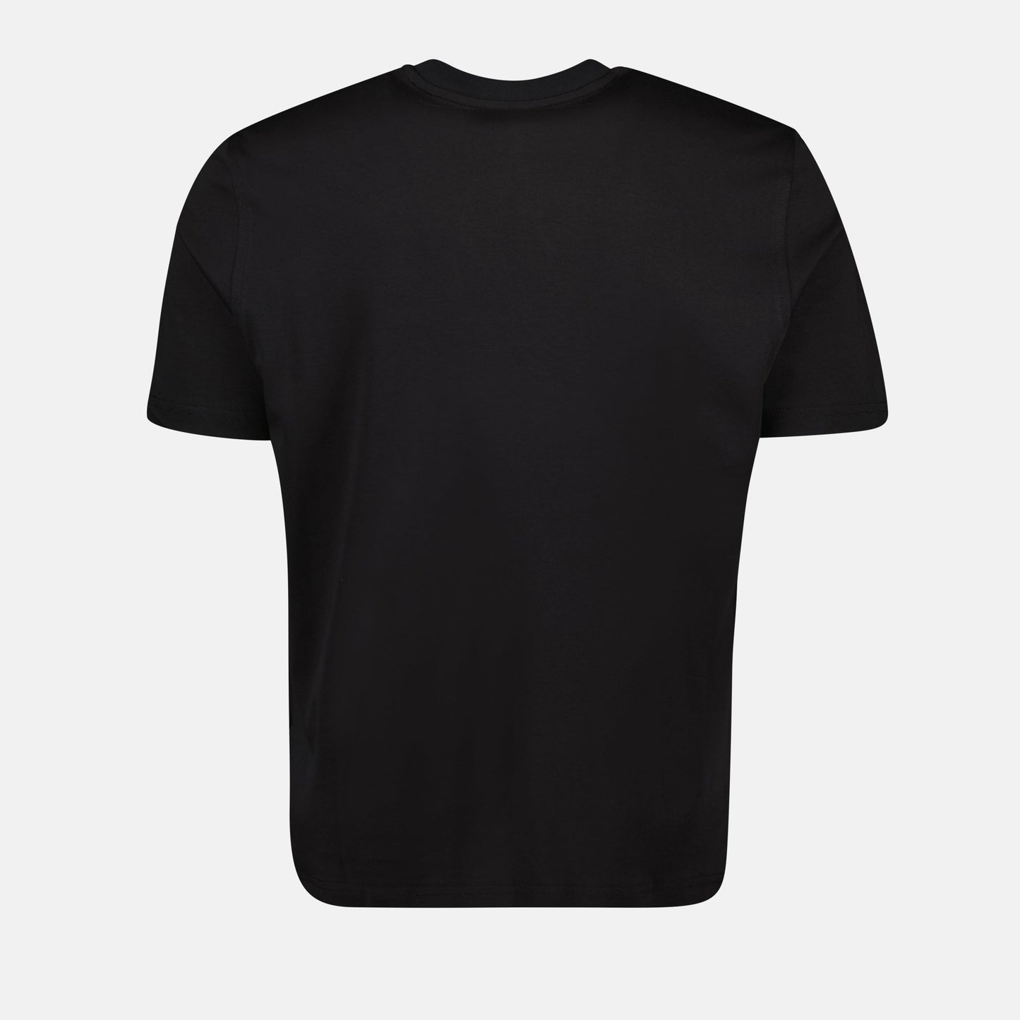 Black tee, Diesel T-shirt, cotton-elastane blend, round-neck T-shirt, Autumn-Winter 2024 fashion