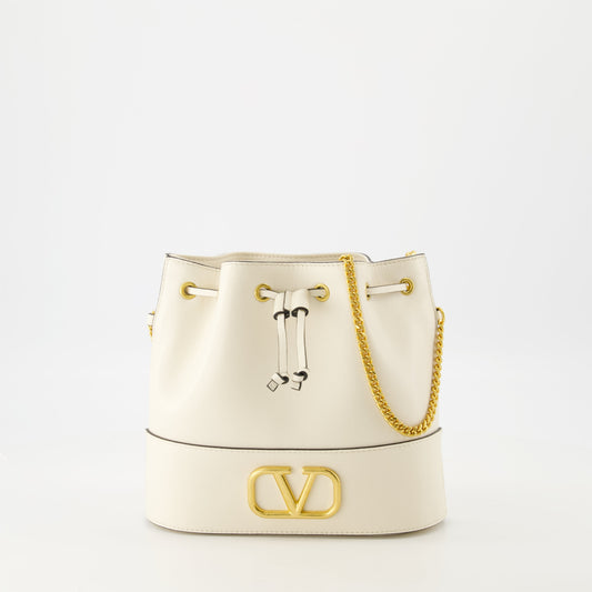 VLogo Signature, bucket bag, nappa leather, designer bag, Valentino Garavani