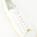 white nappa leather sneakers, Royco sneakers, Valentino shoes, luxury footwear, designer sneakers