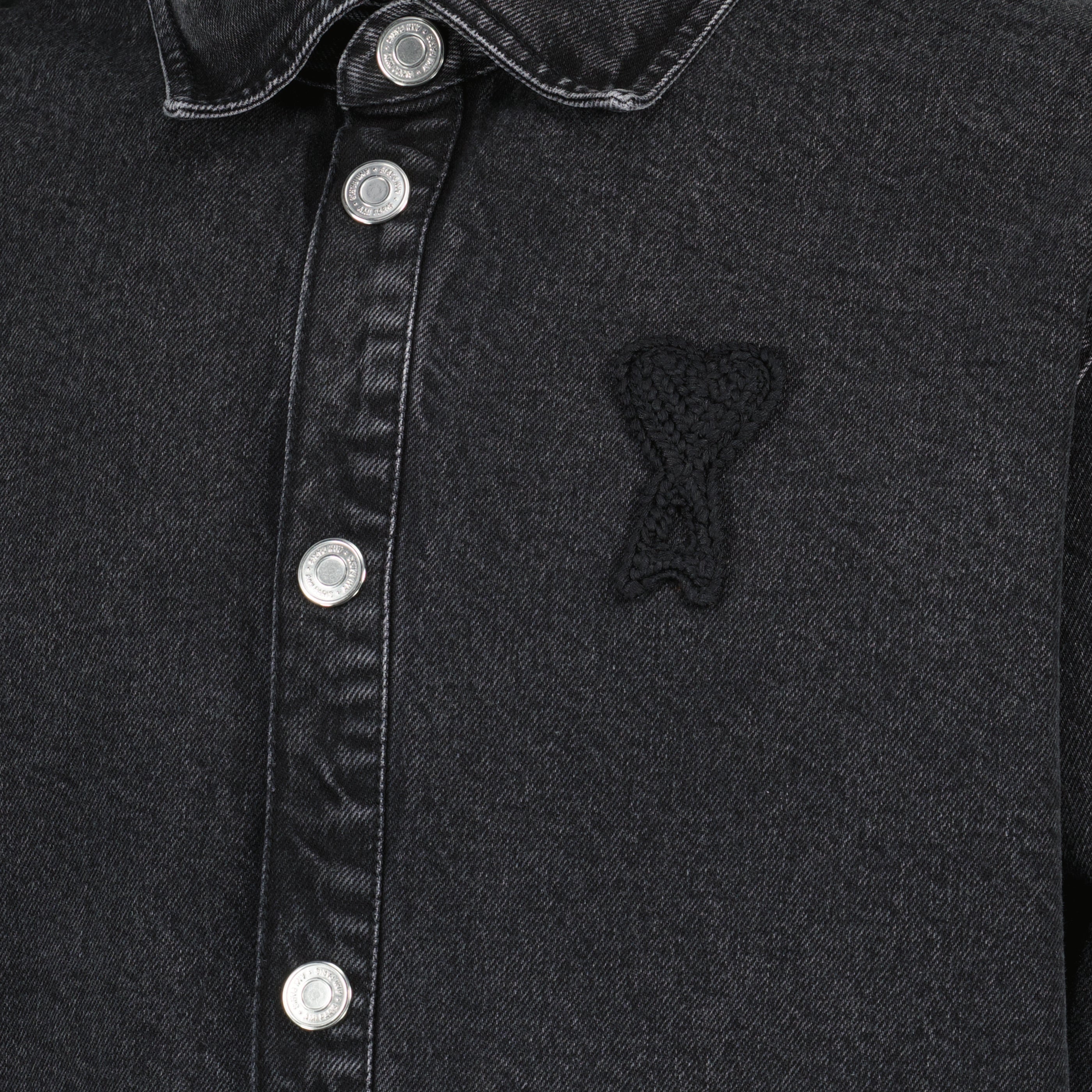 Surchemise noire en coton