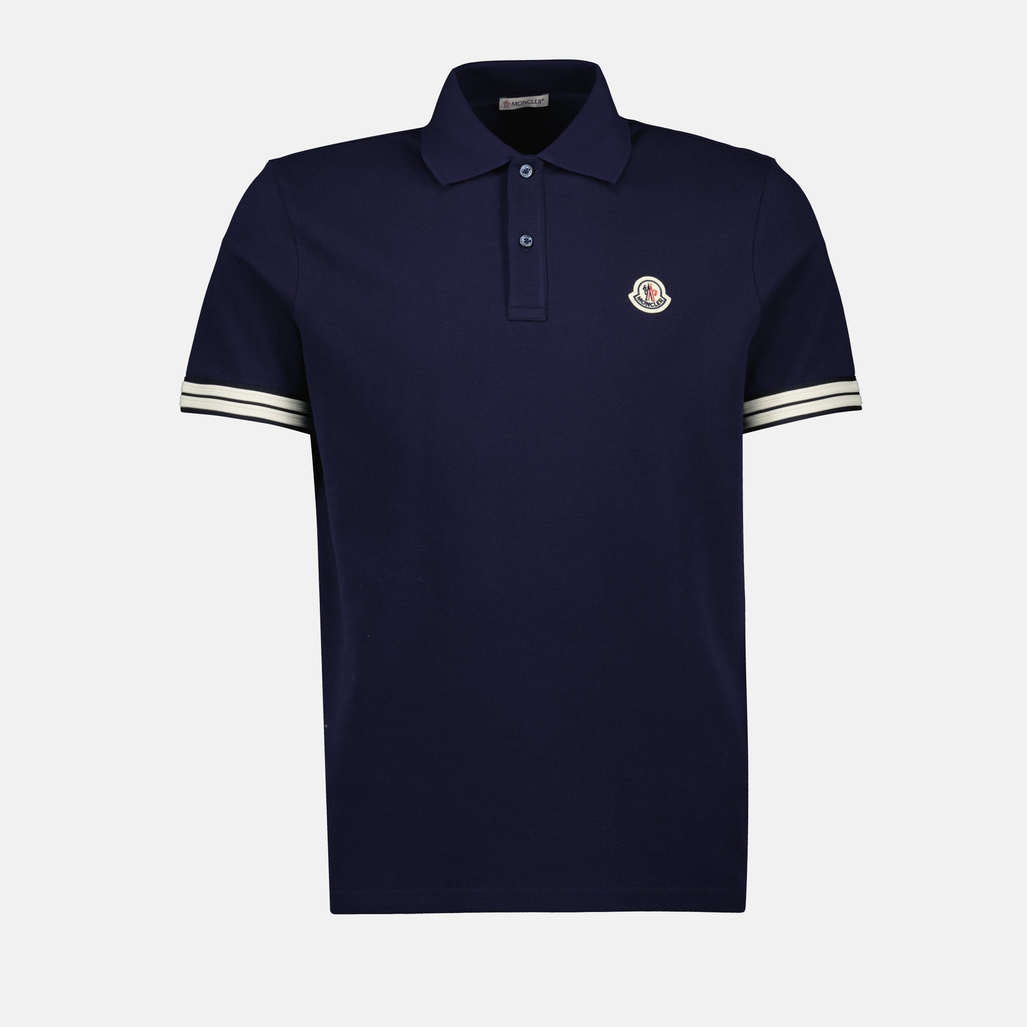 Moncler Navy Logo Polo