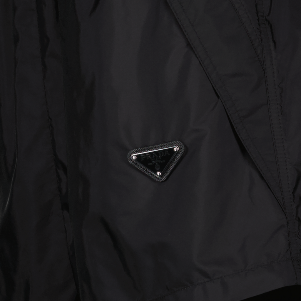 Image of Re-Nylon Shorts in Black by Prada for Women - Season Autumn-Winter 2024 - Detail View 5