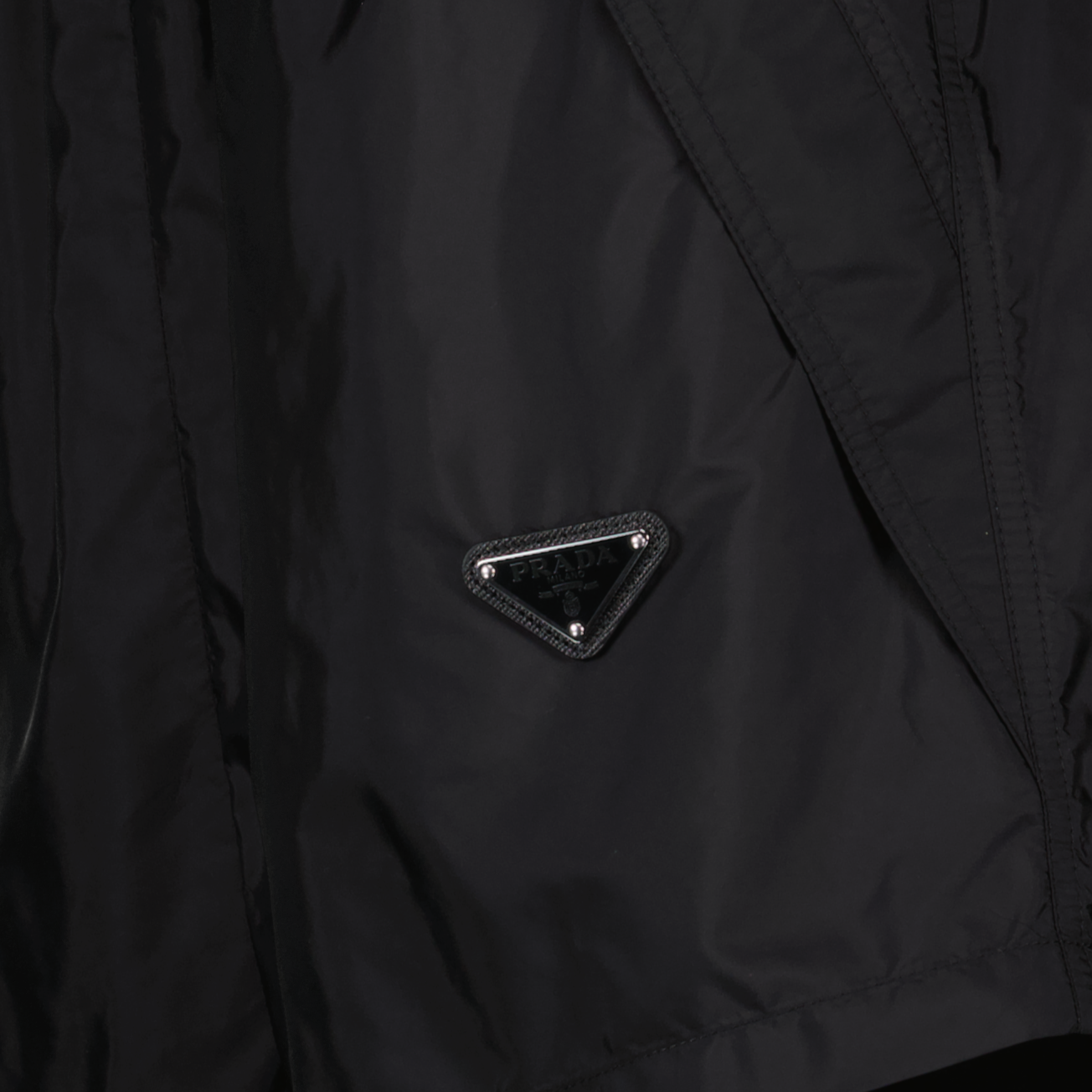 블랙 리-나일론 쇼츠