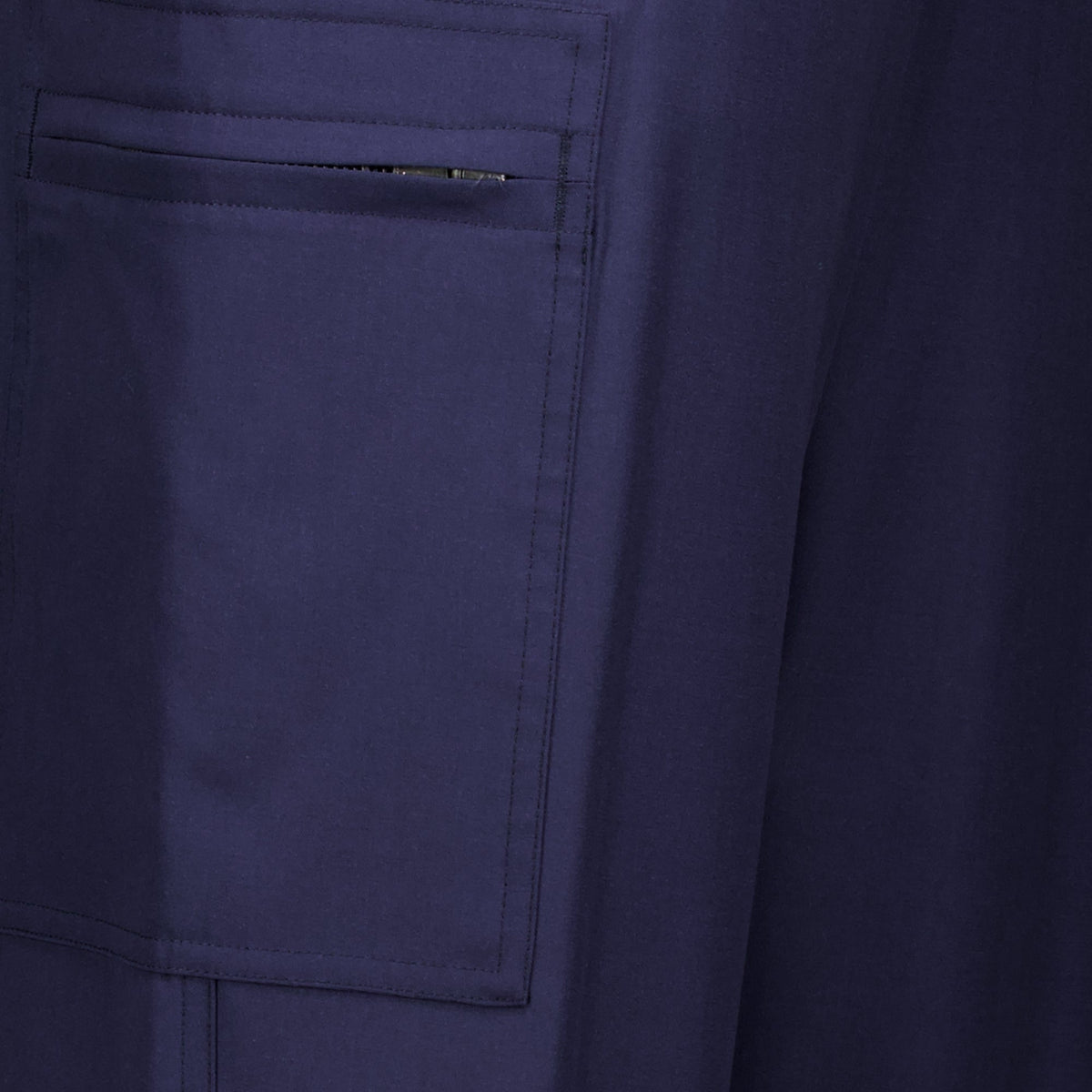 Cargohose aus marineblauer Wolle