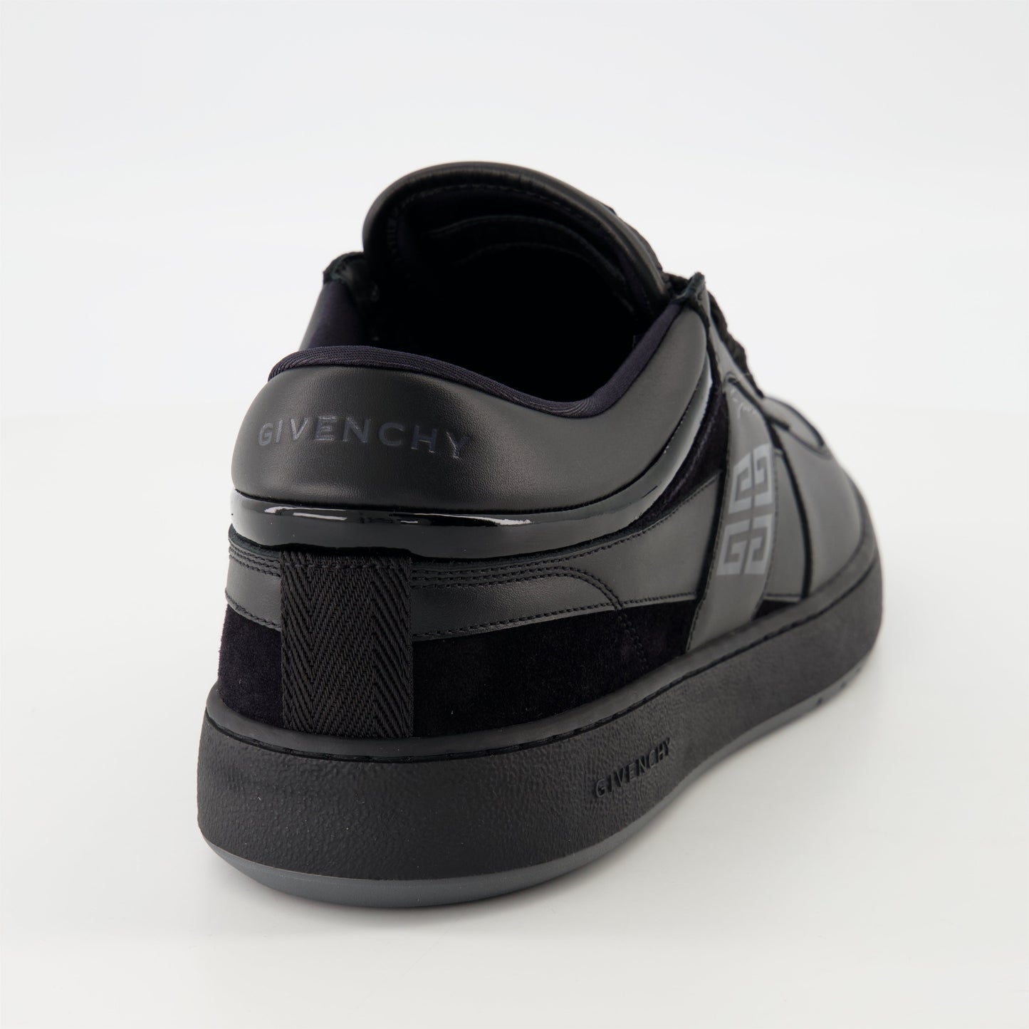 G Move sneakers, Givenchy shoes, black leather sneakers, luxury footwear, suede sneakers