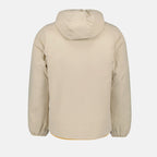 Image of Reversible Beige-Orange Puffer Jacket by K-Way for Men - Season Autumn-Winter 2024 - Back View