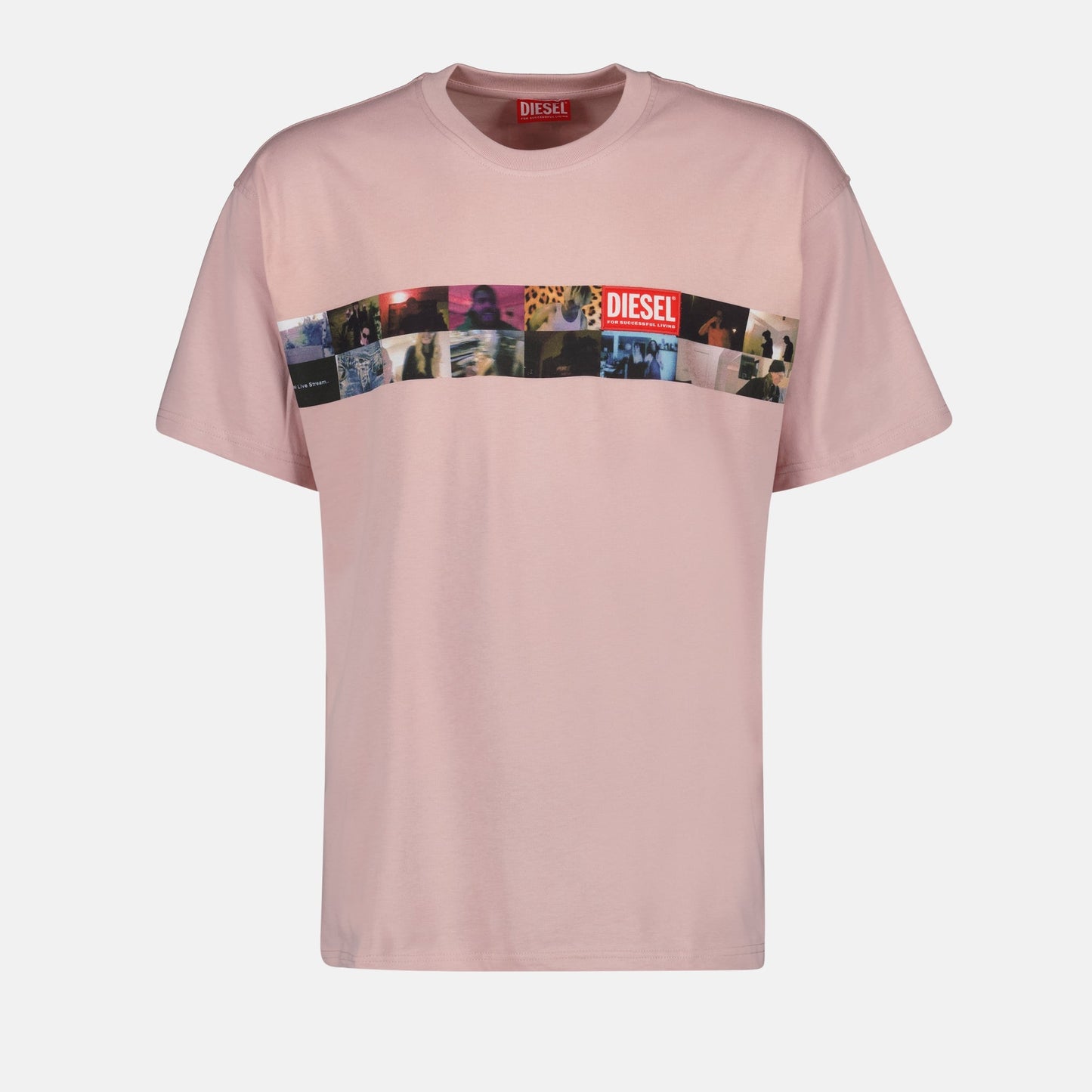 T-shirt, Diesel, Rose T-Boxty, Cotton T-Shirt, Fall 2024 collection