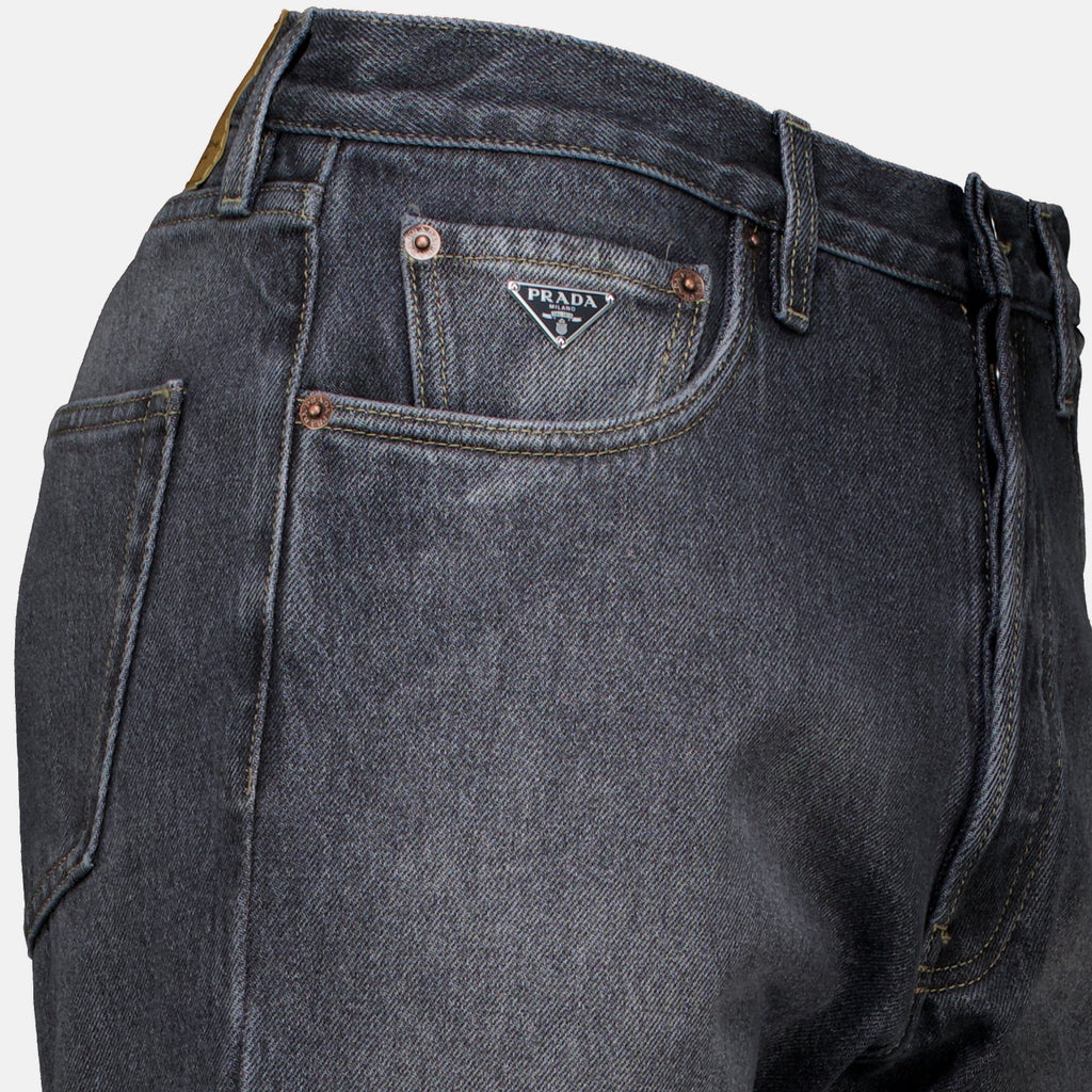 Denim Jean with Triangle Logo