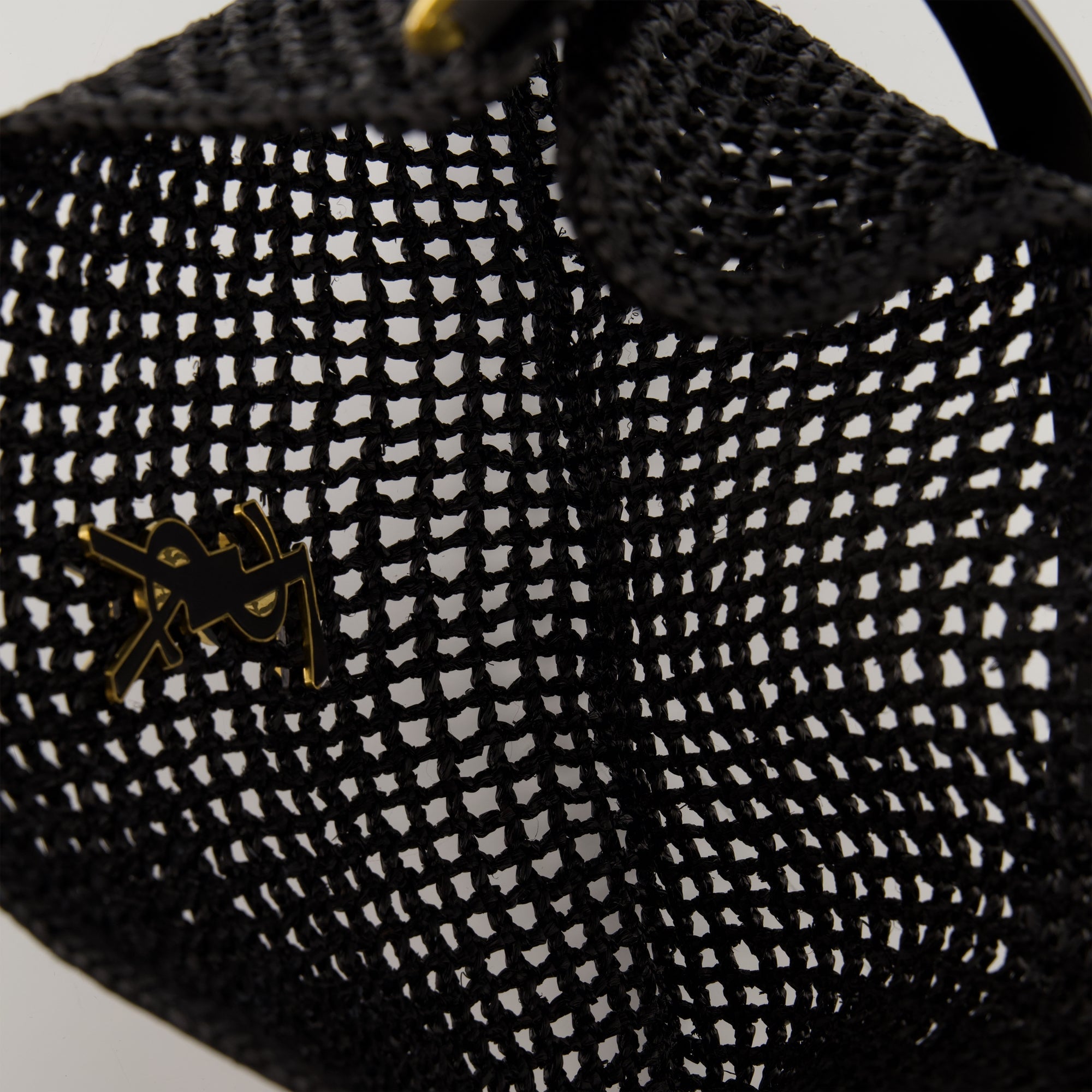 Saint Laurent bag, Oxalis bag, raphia accessory, leather strap bag, luxury fashion bag