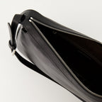 Fendi bag, black leather bag, adjustable strap bag, Simply Fendi Medium, elegant accessory